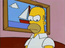 Homer Simpson entrando en pánico