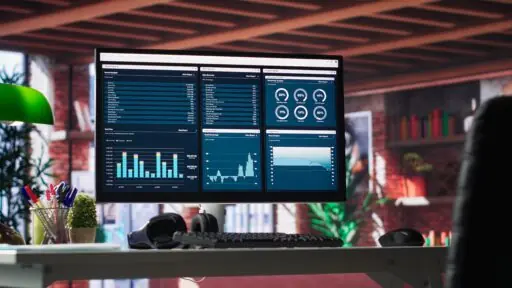 Dashboard con métricas e indicadores para implementar IA en una empresa